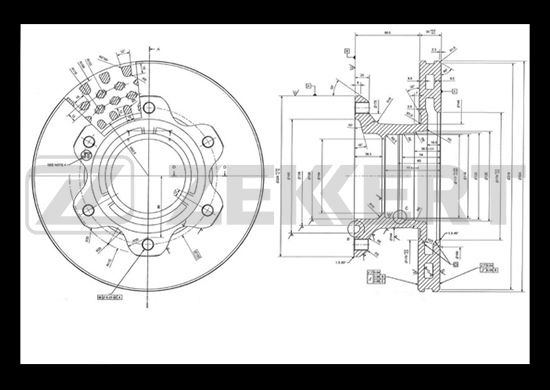 

Тормозной диск ZEKKERT BS-5445