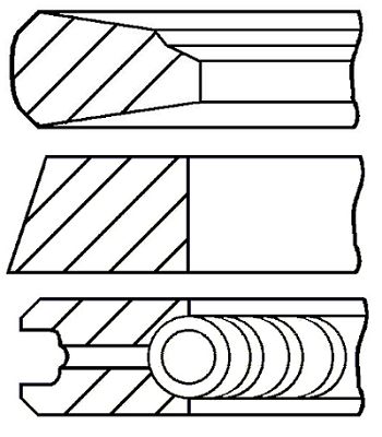 

Комплект поршневых колец GOETZE ENGINE 08-101100-00
