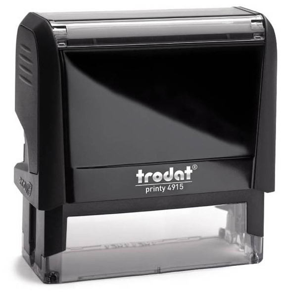 

Оснастка для печати Trodat Printy 4915 P4. Поле: 70х25 мм. Цвет корпуса: черный.