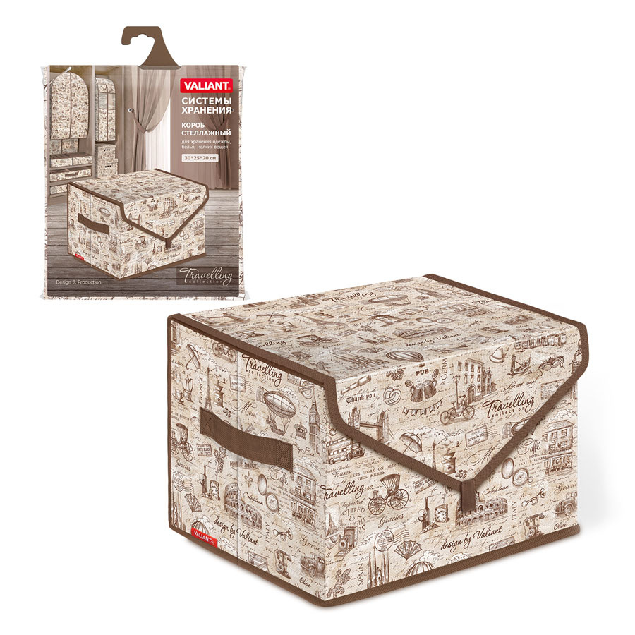 

Стеллажный короб малый Valiant Travalling TC-BOX-TS, Коричневый