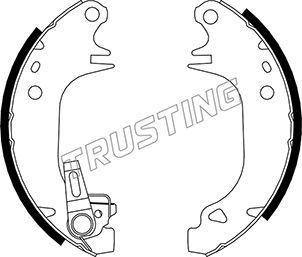 

Комплект тормозных колодок TRUSTING 088.210Y