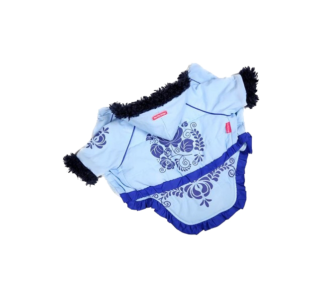 

Куртка для собак FOR MY DOGS Гжель, женская, голубая, FW201-2013 F 8, FW201-2013 F Гжель