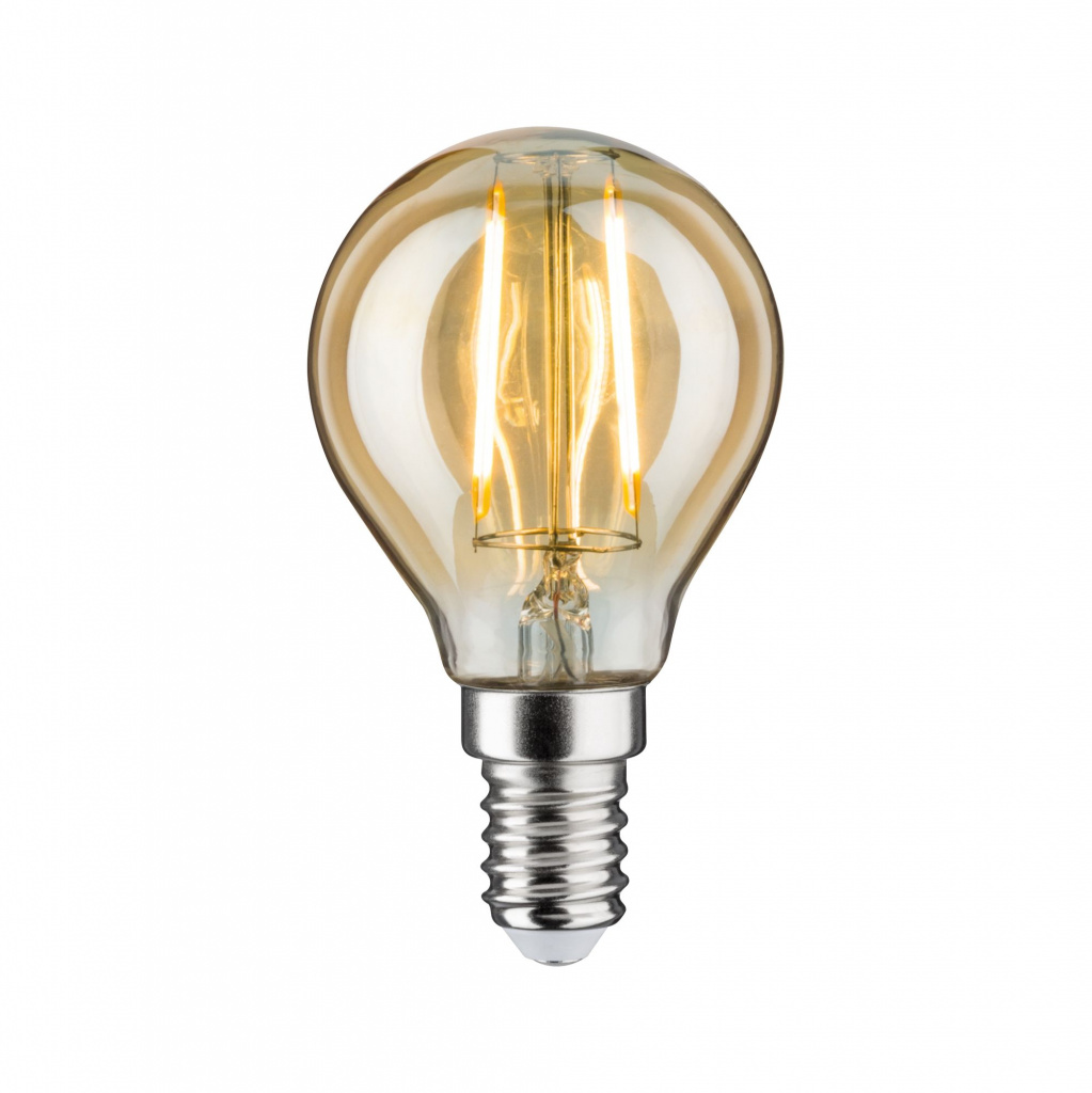 фото Лампа капля led tropfen 260lm e14 2,6w gold 28711 paulmann