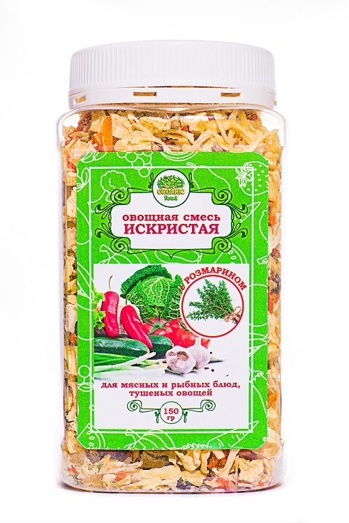 

Овощная смесь Organic food искристая с розмарином 150г