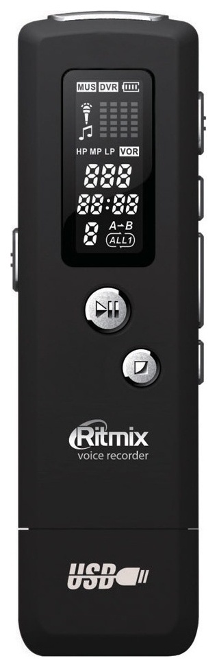 

Цифровой диктофон Ritmix RR-650 4 Гб Black, RR-650