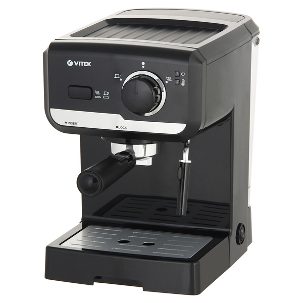 Рожковая кофеварка Vitek VT-1502 BK Black рожковая кофеварка vitek vt 1517 bn brown