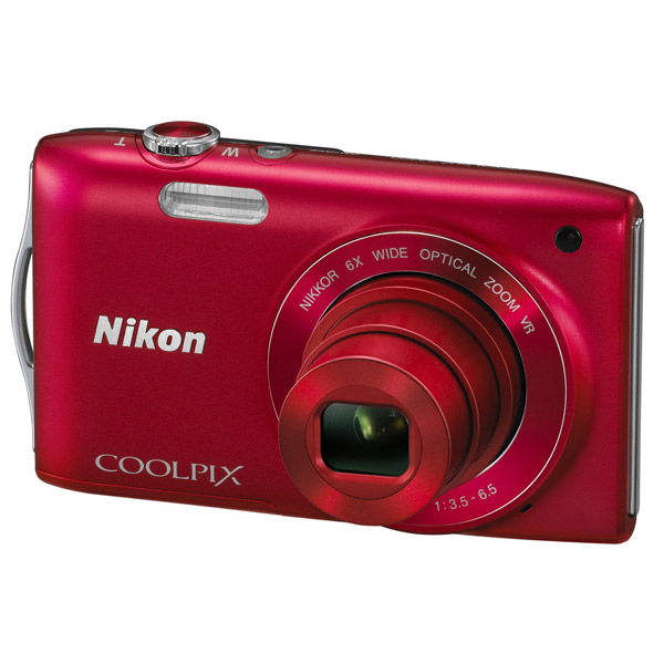 

Фотоаппарат цифровой компактный Nikon Coolpix S3300 Red, Coolpix S3300