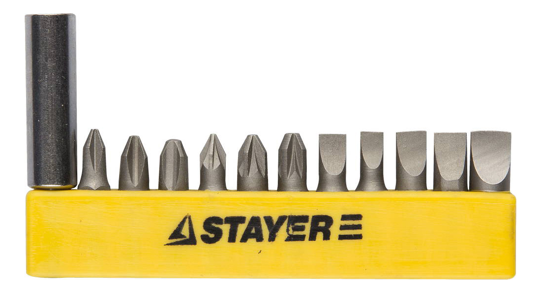 Набор бит для дрелей, шуруповертов Stayer 2609-H12_z01 набор инструментов stayer