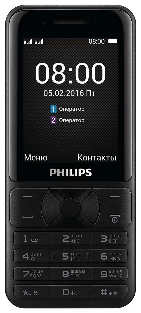 фото Мобильный телефон philips xenium e181 dual sim dark gray