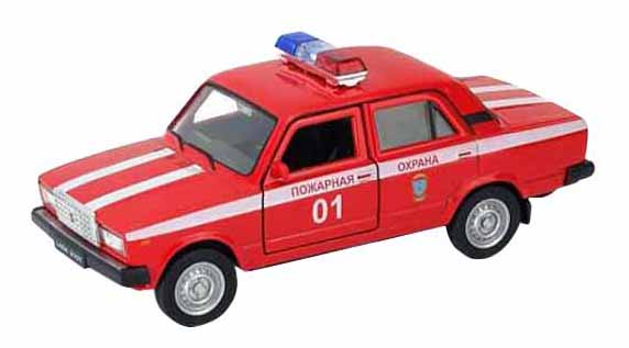 Машинка инерционная Welly 43644FS Модель машины Welly 1:34-39 LADA 2107 Пожарная охрана