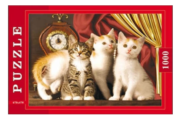 

Пазл Рыжий кот кошка 1000 деталей, котята
