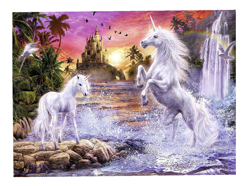 

Пазл Ravensburger единорог 500 деталей, Единороги на реке