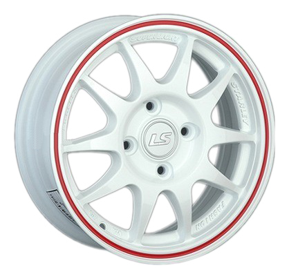 

Колесный диск LS 204 R15 6.5J PCD4x100 ET40 D73.1 (WHS096392), Белый;красный, 204 6,5x15/4x100 ЕТ40 D73,1 WRL
