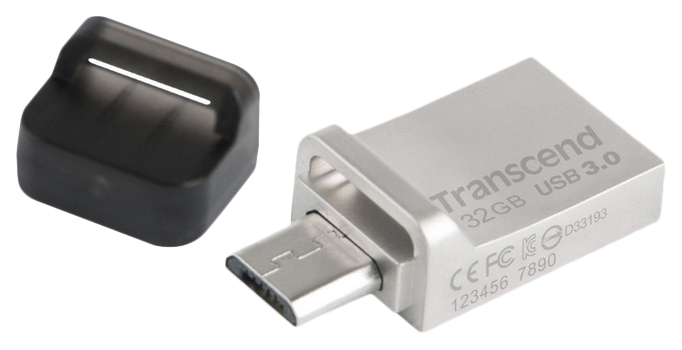 Флешка Transcend JetFlash 880 32ГБ Silver (TS32GJF880S)