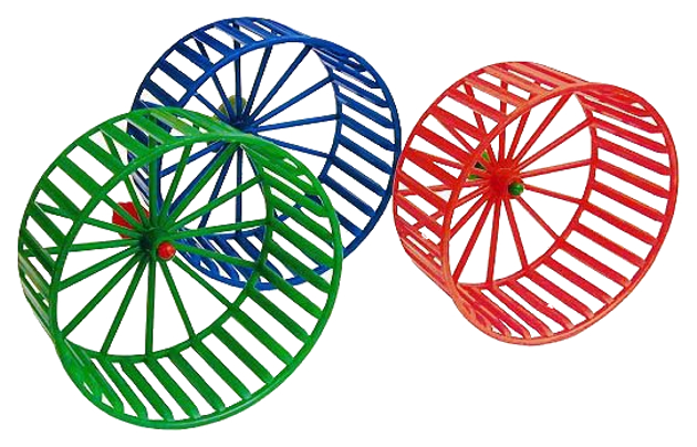 

Беговое колесо для грызунов Дарэлл пластик, без подставки, в ассортименте, 14 см, колесо без подставки для грызунов, 14 см