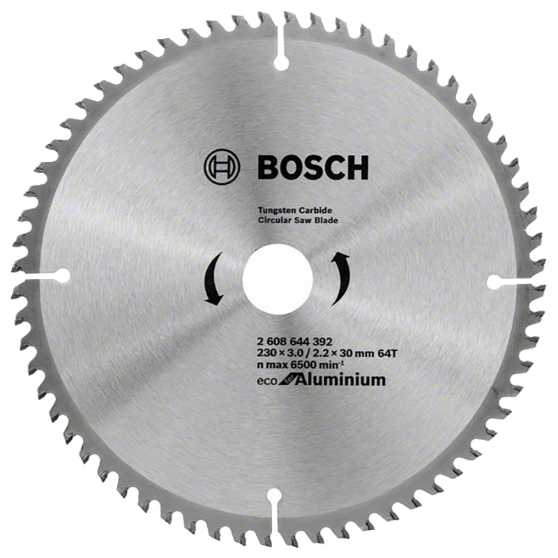 Пильный диск по дереву Bosch ECO ALU/Multi 230x30-64T 2608644392 пильный диск для алюминиевых профилей dimar