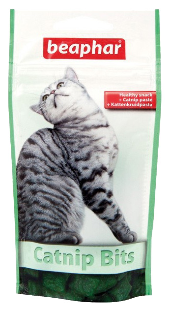 Лакомство для кошек Beaphar Catnip Bits подушечки, кошачья мята, 150 г