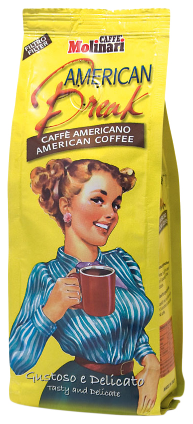 

Кофе молотый Molinari american break 1000 г