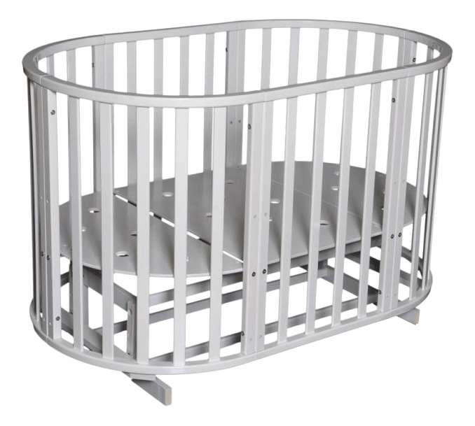 Кровать детская Антел Северянка-3 6 в 1 маятник белый