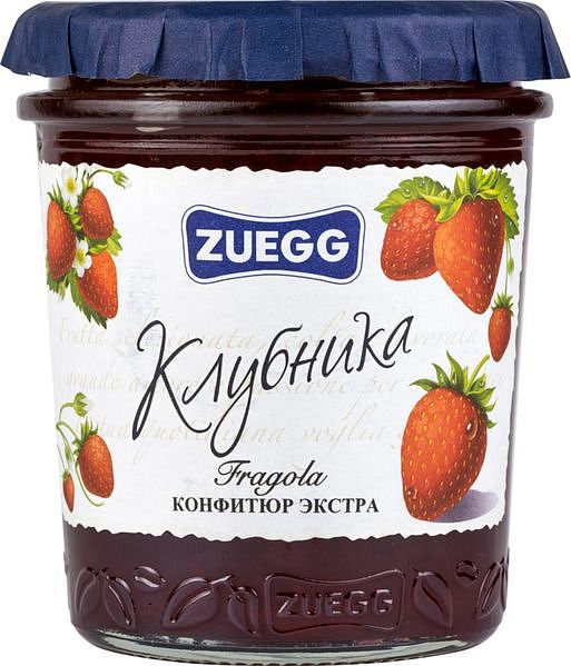 фото Конфитюр экстра zuegg клубника 320 г