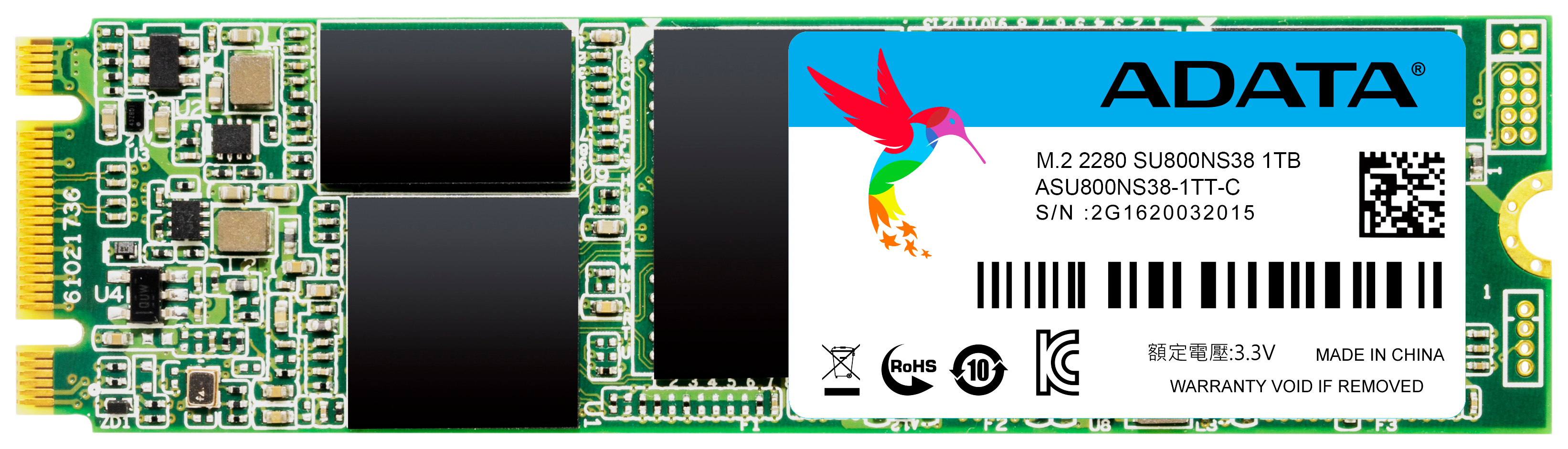 

SSD диск ADATA Ultimate SU800 1ТБ (ASU800NS38-1TT-C), Ultimate SU800