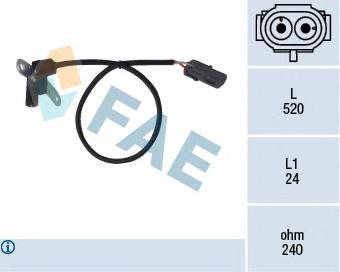 Датчик положения коленчатого вала FAE 79024