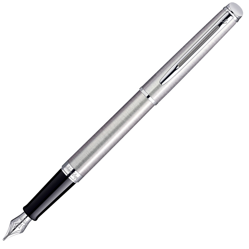 фото Ручка перьевая waterman hemisphere - stainless steel ct, f