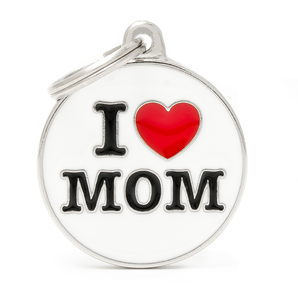 фото Адресник для кошек и собак my family charms i love mom