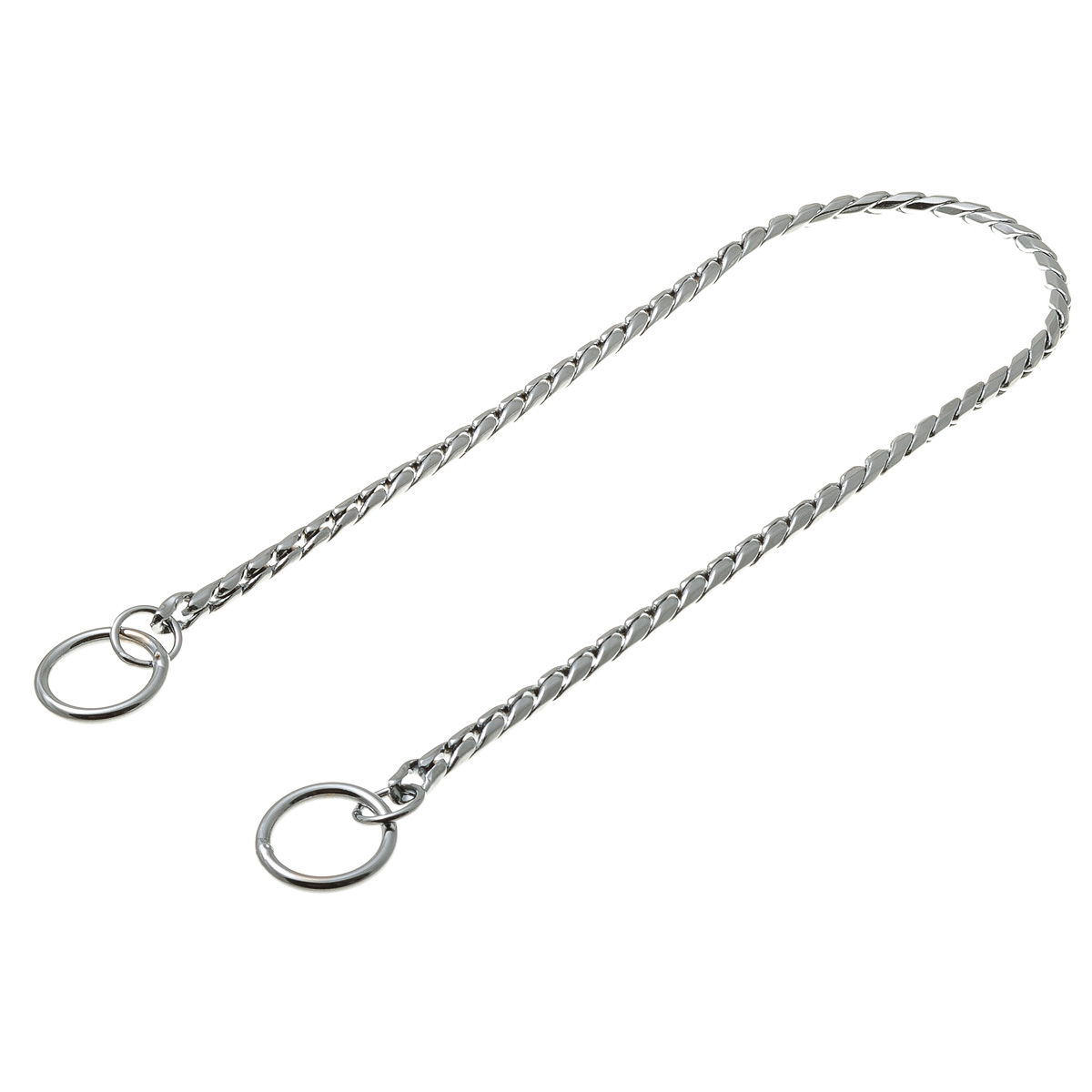 

Цепочка-кобра для собак ZooOne рывковая, толстая, хромированная, 2,5 мм x 90 см, BC-L-90X