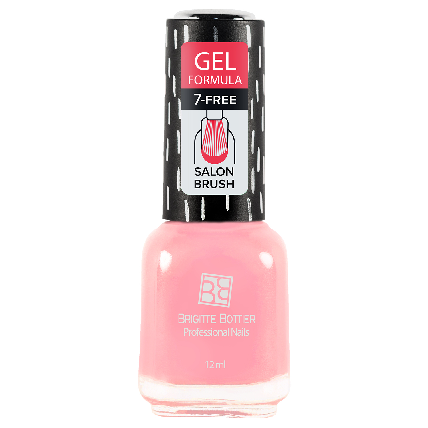 

Лак с гелевым эффектом Brigitte Bottier Gel Formula тон 67 средне-розовый, 12 мл