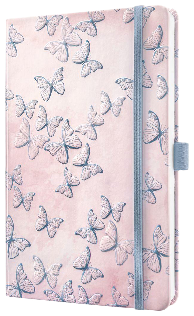 Блокнот Sigel Jolie Natural Beauty А5, 87 листов, линия, Призрачные бабочки