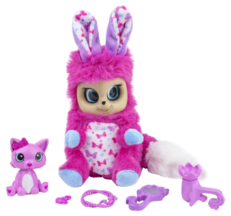 фото Мягкая игрушка "пушастики" bush baby world - иви с питомцем, 14 см 1toy 1 toy