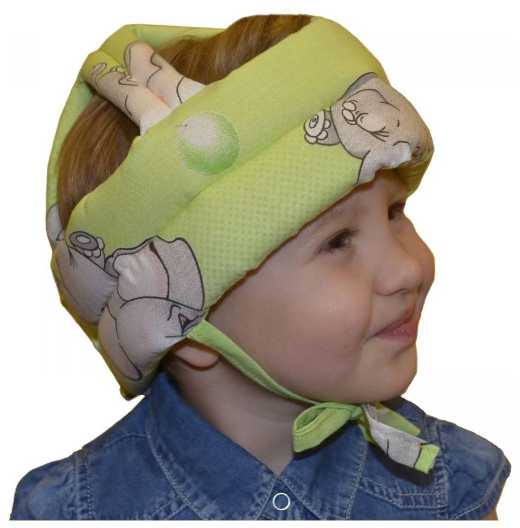 фото Шапка-шлем противоударный для детей, цвет табити