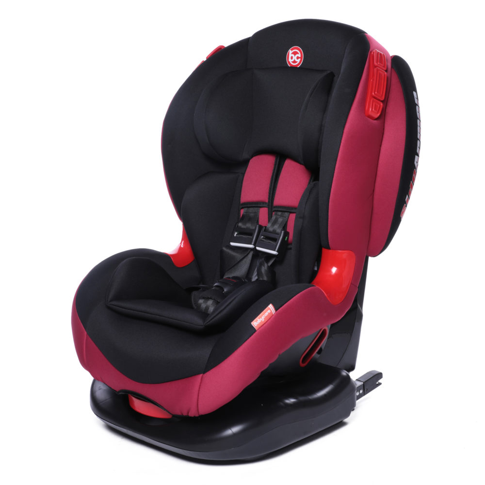 фото Автокресло baby care bc-120 isofix цв.бордовый гр.1/2