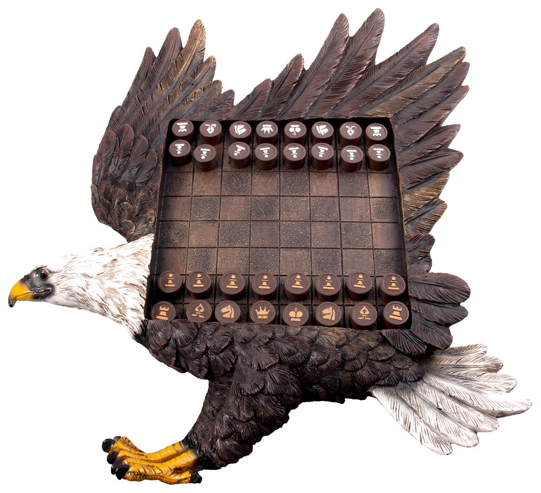 фото Игра настольная "шахматы - орёл", 43x46x9 см подарки и сувениры