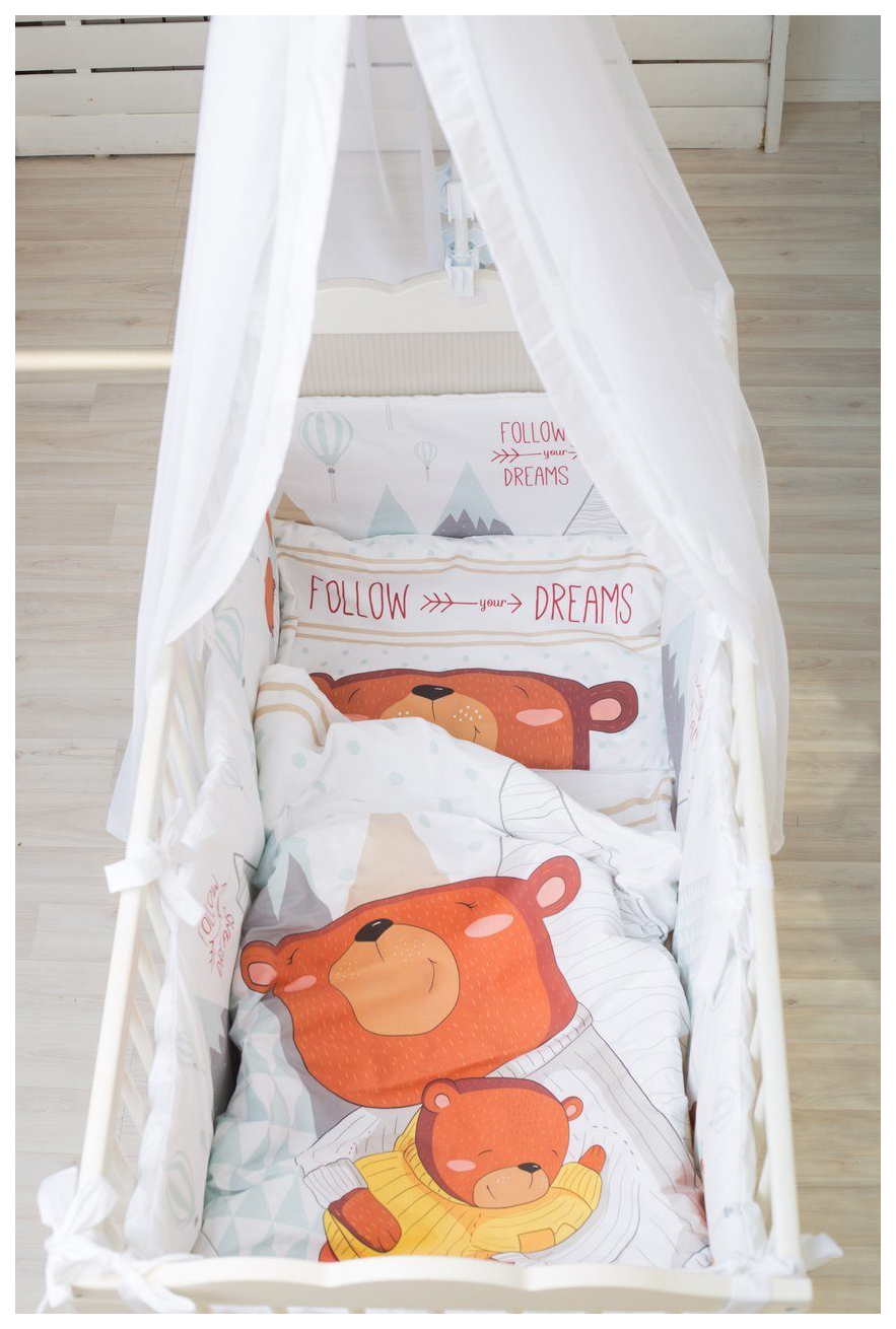 

Комплект в кроватку Amarobaby Exclusive Creative Collection Follow Your Dreams 7 предметов