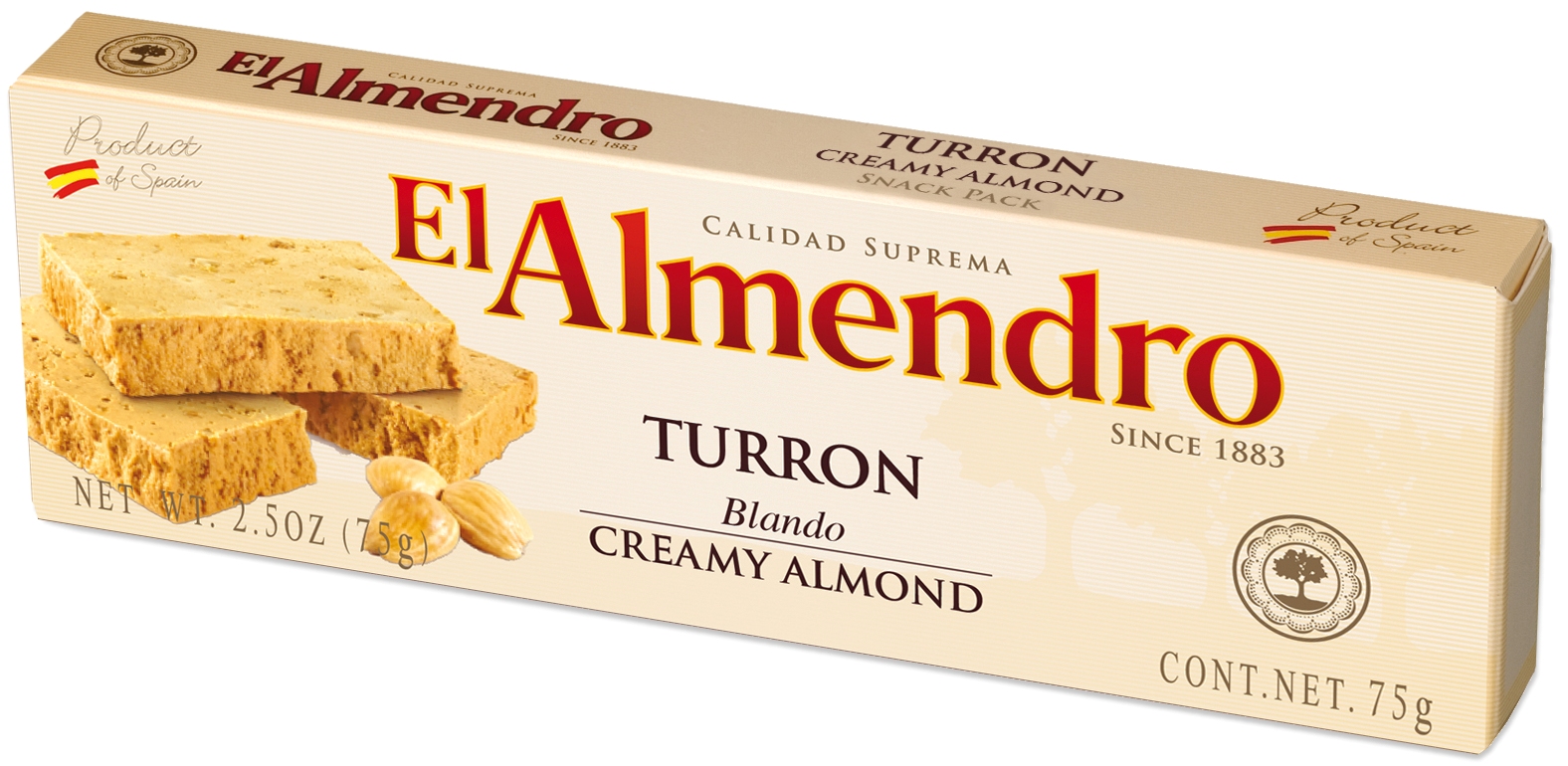 

Туррон El Almendro миндальный Сливочный 75г