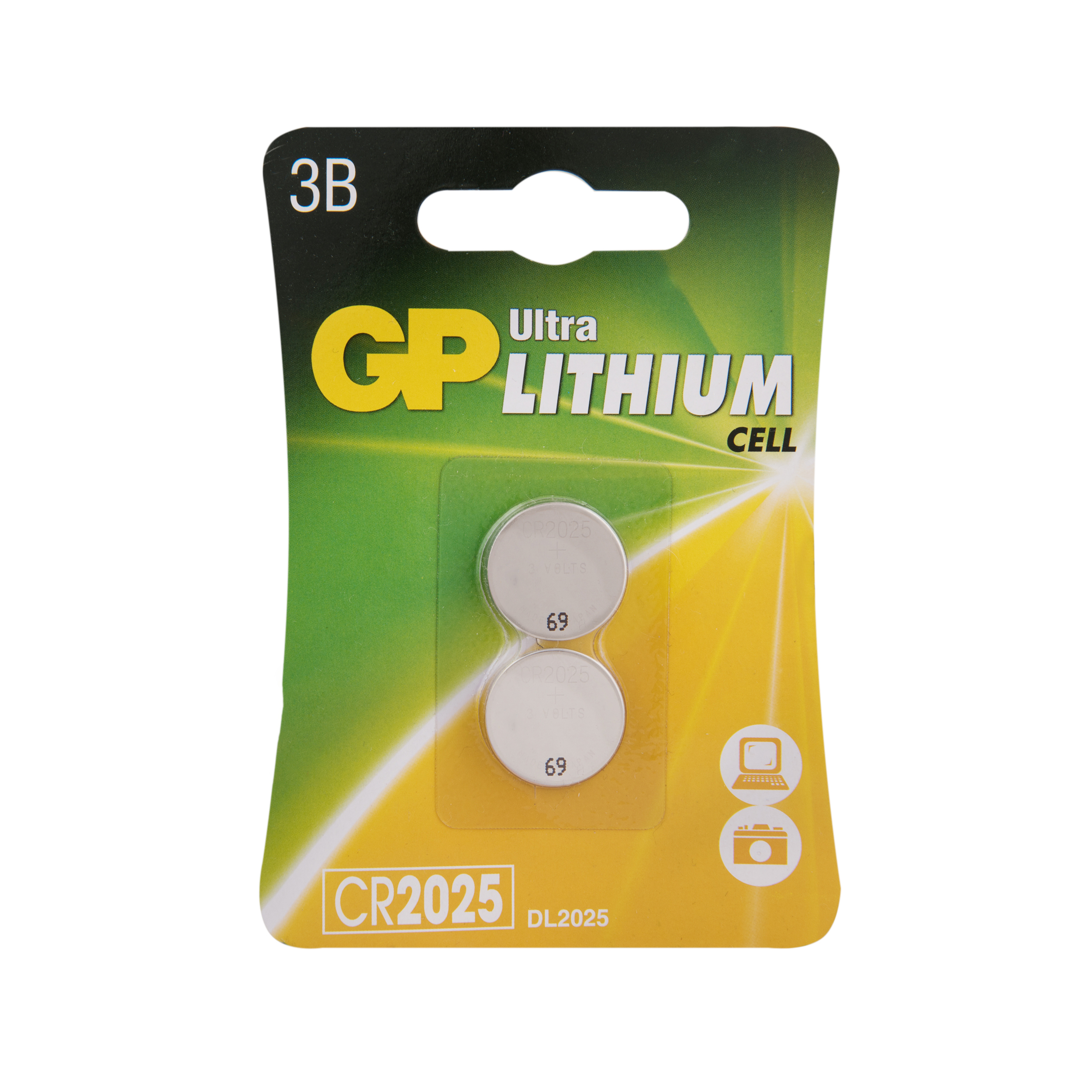 

Батарейка GP Uitra Lithium CR2025, 1 шт, 163630