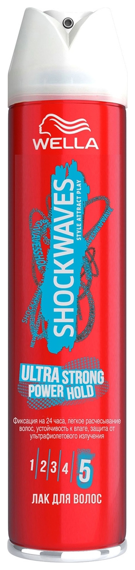 Лак для волос Wella Shockwaves Ultra Strong Power Hold 250 мл