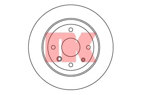 Тормозной диск Nk 205017