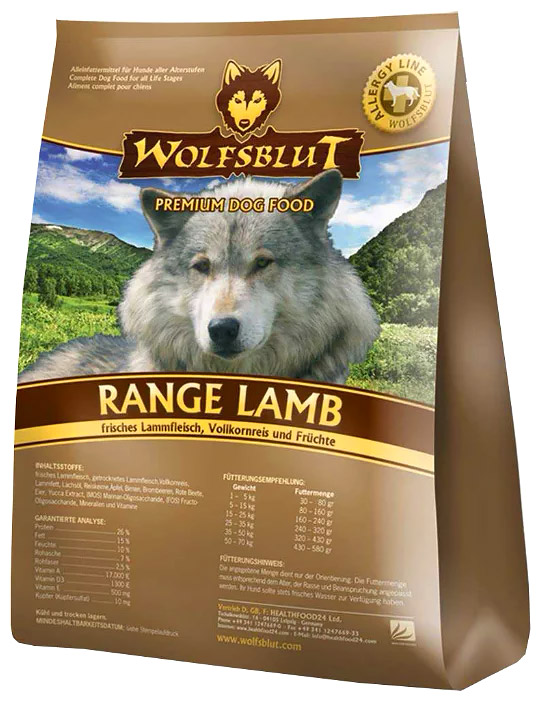 фото Сухой корм для собак wolfsblut range lamb adult, все породы, ягненок, 15кг