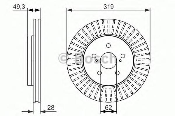 фото Тормозной диск bosch 0986479722