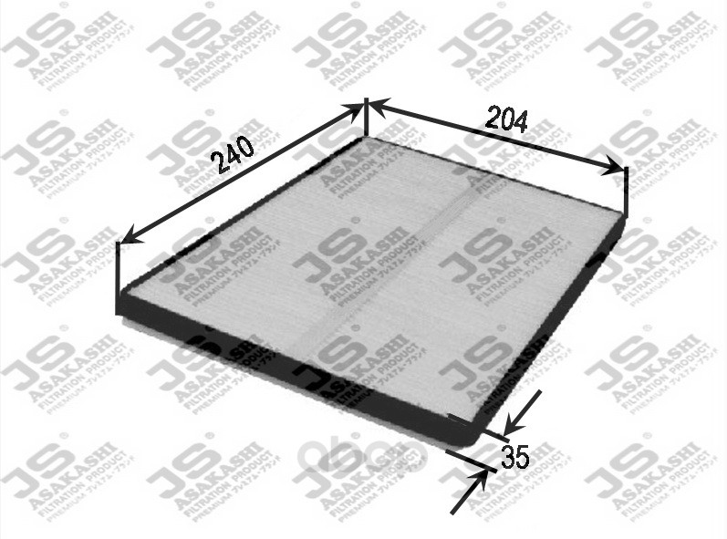 фото Фильтр воздушный салона js asakashi ac9205