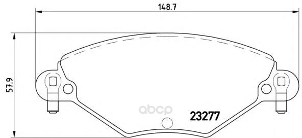 

Колодки тормозные Brembo P61071