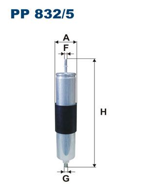 фото Фильтр топливный filtron pp832/5