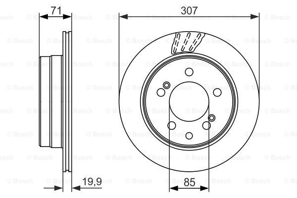 фото Тормозной диск bosch 0986479665