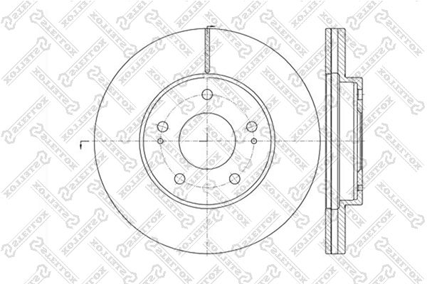 фото Тормозной диск stellox 6020-3034v-sx