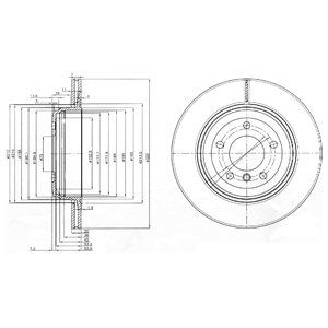 

Тормозной диск DELPHI BG3872