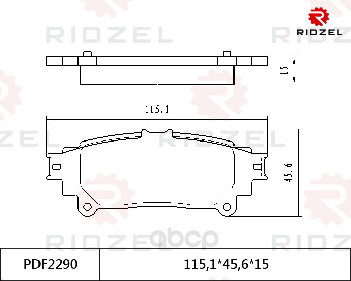 

Комплект тормозных колодок RIDZEL PDF2290