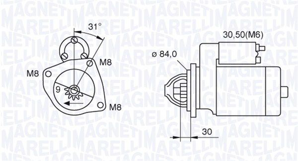 фото Стартер magneti marelli 063521093070